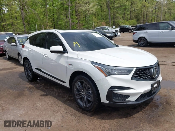 2021 Acura RDX w/A-Spec Package with VIN 5J8TC2H63ML048400, listed as a IAAI auction lot 42128393 with 37,496 mi miles and . Bid and sale history available at DreamBid. Image 1.