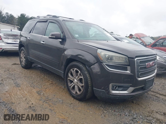 2014 GMC Acadia SLT with VIN 1GKKRRKD3EJ216935, listed as a IAAI auction lot 41835732 with 208,317 mi miles. Bid and sale history available at carsss.com. Image 1.