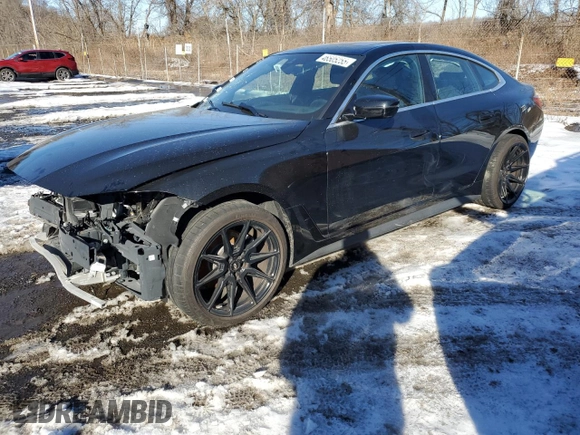 2024 BMW 4 Series 430i xDrive with VIN WBA73AV0XRFT26027, listed as a Copart auction lot 46505255 with 6,684 mi miles and Non Repairable. Bid and sale history available at carsss.com. Image 1.