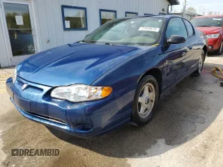 2004 Chevrolet Monte Carlo LS with VIN 2G1WW12E949318940, listed as a Copart auction lot 71954674 with 209,234 mi miles and Salvage Title. Bid and sale history available at carsss.com. Image 1.