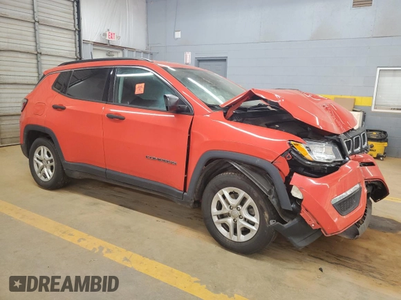 2021 Jeep Compass Sport с VIN 3C4NJCAB8MT508181, выставлен на аукционе Copart как лот 55477055 с пробегом Не указан миль и Списание • Salvage title. История ставок и продаж доступна на DreamBid. Изображение 4.