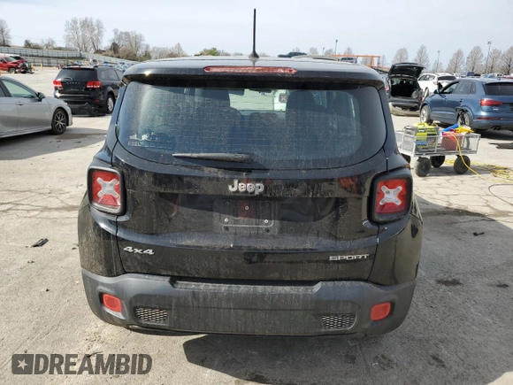 2015 Jeep Renegade Sport with VIN ZACCJBAT0FPB66962, listed as a Copart auction lot 49520865 with 110,151 mi miles and Salvage Title. Bid and sale history available at DreamBid. Image 6.