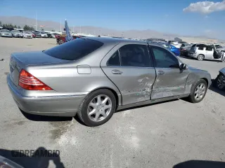 2006 Mercedes-Benz S 430 with VIN WDBNG83J46A479769, listed as a Copart auction lot 43659855 with 125,345 mi miles and Salvage Title. Bid and sale history available at carsss.com. Image 3.