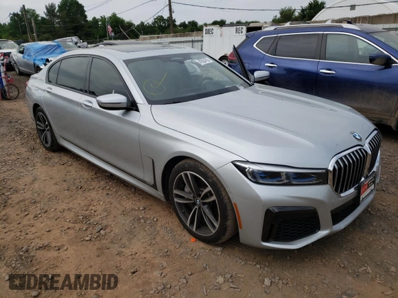 2020 BMW 7 Series 750i xDrive with VIN WBA7U2C00LBM62221, listed as a Copart auction lot 47604792 with 111 mi miles. Bid and sale history available at carsss.com. Image 1.