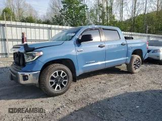 2020 Toyota Tundra SR5 with VIN 5TFDY5F15LX895682, listed as a Copart auction lot 53476415 with 76,823 mi miles and Salvage title. Bid and sale history available at DreamBid. Image 1.