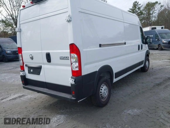 2024 Ram ProMaster Cargo Tradesman with VIN 3C6LRVDG2RE150517, listed as a IAAI auction lot 41462460 with 3,374 mi miles and . Bid and sale history available at DreamBid. Image 4.