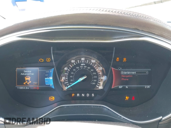 2017 Ford Fusion Titanium with VIN 3FA6P0K90HR184777, listed as a IAAI auction lot 41722188 with 116,654 mi miles. Bid and sale history available at carsss.com. Image 7.