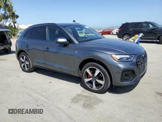 2024 Audi Q5 S line Premium Plus with VIN WA1EAAFY3R2004982, listed as a Copart auction lot 53565025 with 15,567 mi miles and Salvage Title. Bid and sale history available at carsss.com. Image 4.