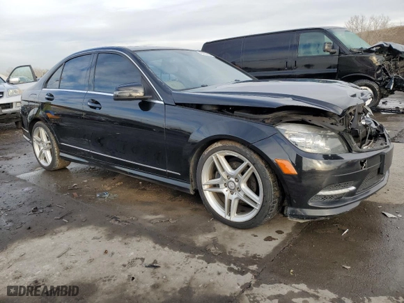 2011 Mercedes-Benz C-Class C 300 Sport with VIN WDDGF8BB9BR157959, listed as a Copart auction lot 43762465 with 143,770 mi miles and Salvage Title. Bid and sale history available at carsss.com. Image 4.