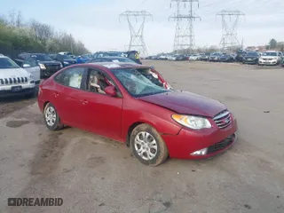 2010 Hyundai Elantra GLS with VIN KMHDU4AD3AU922864, listed as a IAAI auction lot 42001133 with 1 mi miles. Bid and sale history available at carsss.com. Image 1.