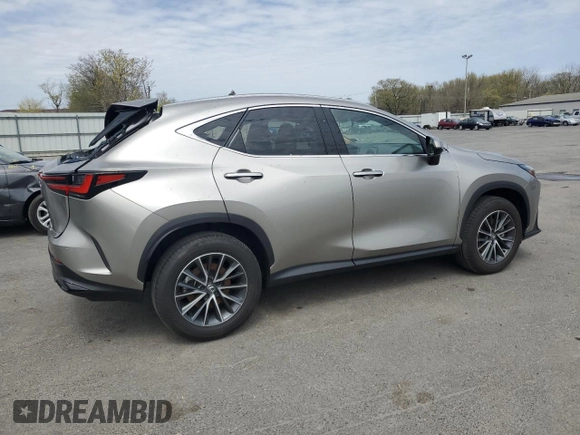 2025 Lexus NX 350 Premium with VIN 2T2GGCEZ7SC070344, listed as a Copart auction lot 52892975 with 7,781 mi miles and Salvage title. Bid and sale history available at DreamBid. Image 3.
