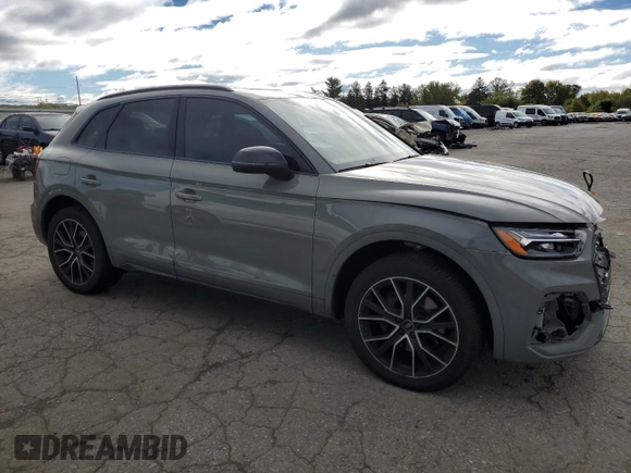 2021 Audi SQ5 Premium Plus with VIN WA1B4AFY8M2019089, listed as a Copart auction lot 71949073 with 23,869 mi miles and . Bid and sale history available at DreamBid. Image 4.