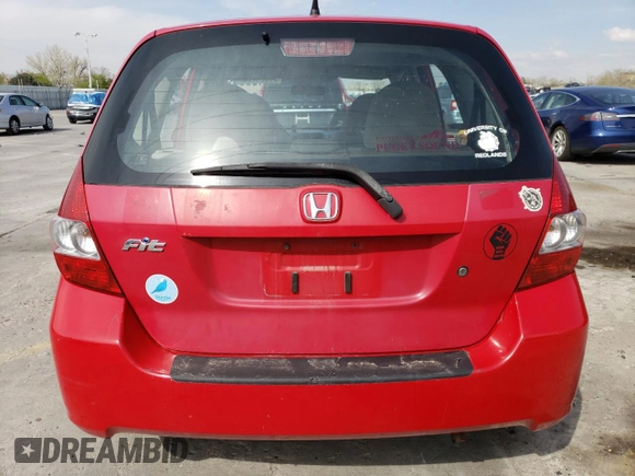 2007 Honda Fit with VIN JHMGD38457S067296, listed as a Copart auction lot 54094725 with 142,702 mi miles and Non Repairable. Bid and sale history available at carsss.com. Image 6.