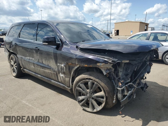 2013 Dodge Durango R/T with VIN 1C4SDJCT1DC672338, listed as a Copart auction lot 61544445 with 203,404 mi miles and Salvage title. Bid and sale history available at DreamBid. Image 4.