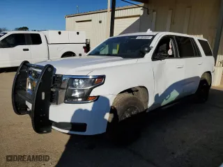 2017 Chevrolet Tahoe Commercial with VIN 1GNLCDEC7HR253331, listed as a Copart auction lot 87993845 with 215,062 mi miles and Salvage Title. Bid and sale history available at carsss.com. Image 1.