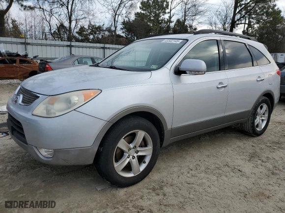 2008 Hyundai Veracruz GLS with VIN KM8NU13C78U050805, listed as a Copart auction lot 45502145 with 96,727 mi miles and Salvage Title. Bid and sale history available at carsss.com. Image 1.