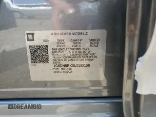 2020 Cadillac CT5 Premium Luxury с VIN 1G6DN5RK5L0152156, выставлен на аукционе Copart как лот 52426385 с пробегом 57 806 миль миль и Списание • Salvage title. История ставок и продаж доступна на DreamBid. Изображение 13.
