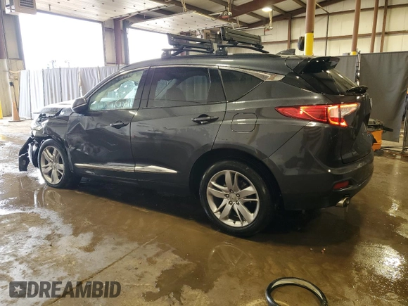 2019 Acura RDX Advance with VIN 5J8TC2H73KL013202, listed as a Copart auction lot 46850345 with 39,596 mi miles and Salvage Title. Bid and sale history available at DreamBid. Image 2.