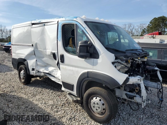 2023 Ram ProMaster Cargo with VIN 3C6LRVVG9PE551204, listed as a Copart auction lot 49501805 with 28,831 mi miles and Salvage Title. Bid and sale history available at DreamBid. Image 4.