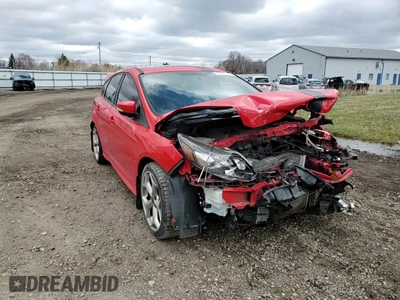 2014 Ford Focus ST with VIN 1FADP3L92EL397487, listed as a Copart auction lot 50367105 with 90,495 mi miles and Salvage Title. Bid and sale history available at carsss.com. Image 10.
