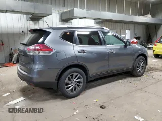 2016 Nissan Rogue SL with VIN 5N1AT2MV8GC733169, listed as a Copart auction lot 54680275 with 123,252 mi miles and Non Repairable. Bid and sale history available at DreamBid. Image 3.