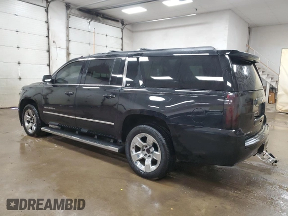 2017 Chevrolet Suburban LT with VIN 1GNSKHKC8HR264008, listed as a Copart auction lot 46879865 with 151,365 mi miles and Clean Title. Bid and sale history available at carsss.com. Image 2.