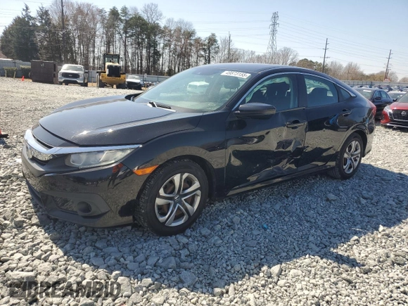 2017 Honda Civic Sedan LX with VIN 19XFC2F60HE010569, listed as a Copart auction lot 48873155 with 128,818 mi miles and Salvage Title. Bid and sale history available at carsss.com. Image 1.