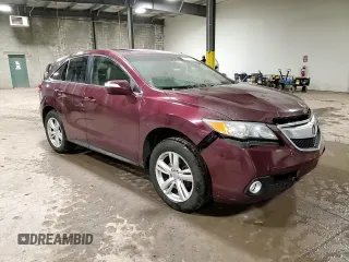 2015 Acura RDX Tech Pkg with VIN 5J8TB4H5XFL019498, listed as a Copart auction lot 46613575 with 0 mi miles and Salvage Title. Bid and sale history available at carsss.com. Image 14.
