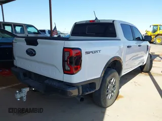 2024 Ford Ranger XLT with VIN 1FTER4GHXRLE52080, listed as a IAAI auction lot 41992449 with 4,083 mi miles and . Bid and sale history available at DreamBid. Image 4.