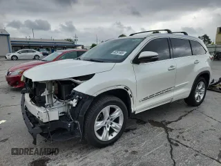 2015 Toyota Highlander Limited with VIN 5TDYKRFH6FS042483, listed as a Copart auction lot 60261905 with 146,189 mi miles and Salvage title. Bid and sale history available at DreamBid. Image 1.