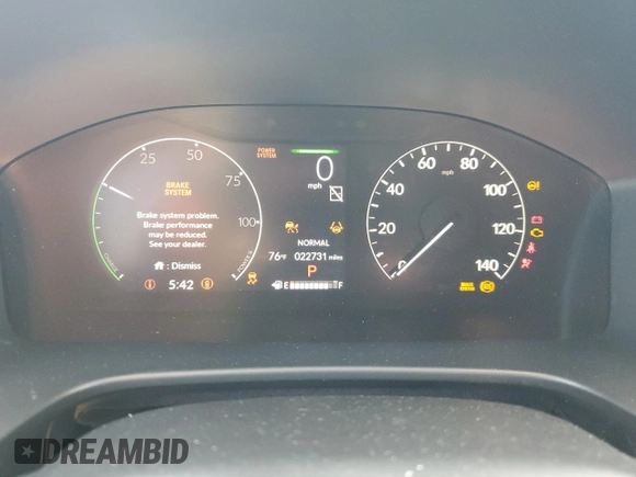 2024 Honda CR-V Sport with VIN 7FARS5H58RE005173, listed as a Copart auction lot 48451395 with 22,731 mi miles and Salvage Title. Bid and sale history available at DreamBid. Image 9.