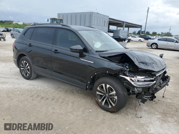 2024 Volkswagen Tiguan S with VIN 3VVRB7AX7RM132156, listed as a Copart auction lot 52349895 with 1,251 mi miles and Salvage title. Bid and sale history available at DreamBid. Image 4.