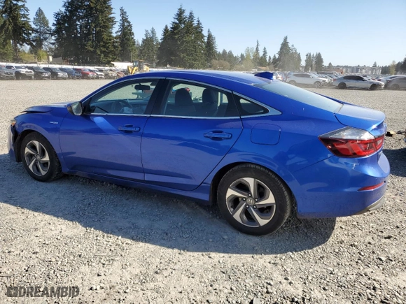 2019 Honda Insight EX with VIN 19XZE4F53KE017565, listed as a Copart auction lot 52827545 with 180,268 mi miles and Salvage Title. Bid and sale history available at carsss.com. Image 2.