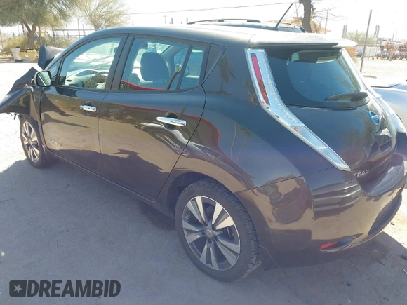 2016 Nissan LEAF SV with VIN 1N4BZ0CP5GC300798, listed as a IAAI auction lot 41837410 with 54,717 mi miles. Bid and sale history available at carsss.com. Image 3.