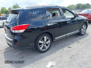 2014 Nissan Pathfinder Platinum with VIN 5N1AR2MM3EC700227, listed as a IAAI auction lot 42711575 with 146,327 mi miles and . Bid and sale history available at DreamBid. Image 4.