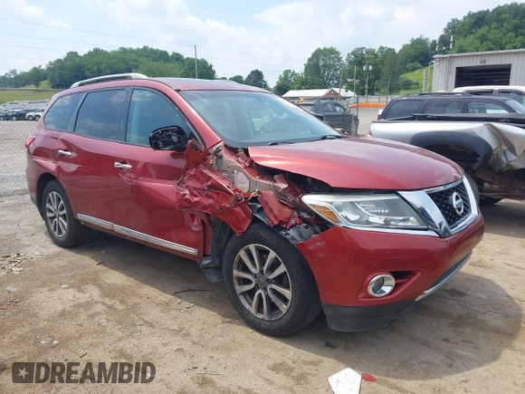 2013 Nissan Pathfinder SL with VIN 5N1AR2MM1DC687444, listed as a IAAI auction lot 42571928 with 155,993 mi miles and . Bid and sale history available at DreamBid. Image 1.