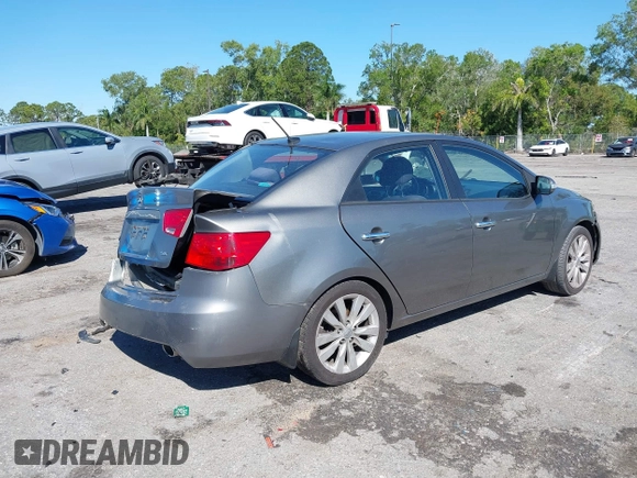 2010 Kia Forte SX with VIN KNAFW4A30A5312314, listed as a IAAI auction lot 41731007 with 169,466 mi miles. Bid and sale history available at carsss.com. Image 4.