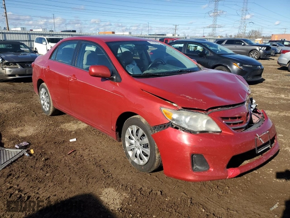 2013 Toyota Corolla L with VIN 5YFBU4EE3DP139558, listed as a Copart auction lot 81424304 with 185,590 mi miles and Salvage Title. Bid and sale history available at carsss.com. Image 4.