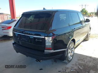 2016 Land Rover Range Rover with VIN SALGW3EF9GA277982, listed as a IAAI auction lot 41782847 with 81,277 mi miles and . Bid and sale history available at DreamBid. Image 4.