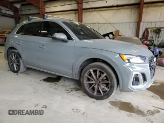 2022 Audi SQ5 Premium Plus with VIN WA1B4AFY1N2136126, listed as a Copart auction lot 47566484 with 25,777 mi miles and . Bid and sale history available at DreamBid. Image 4.