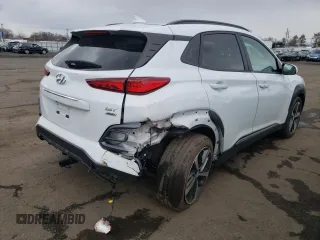 2021 Hyundai Kona Limited with VIN KM8K3CA53MU600159, listed as a Copart auction lot 51755675 with 93,004 mi miles and Salvage Title. Bid and sale history available at carsss.com. Image 3.