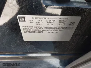 2013 Cadillac XTS Luxury with VIN 2G61R5S33D9184878, listed as a IAAI auction lot 41644213 with 113,293 mi miles. Bid and sale history available at carsss.com. Image 9.