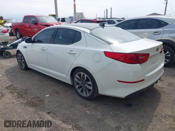 2014 Kia Optima SXL Turbo with VIN 5XXGR4A62EG265846, listed as a IAAI auction lot 42016278 with 168,805 mi miles and . Bid and sale history available at DreamBid. Image 3.