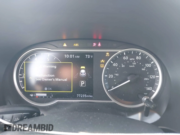 2018 Nissan Kicks SV with VIN 3N1CP5CUXJL506608, listed as a IAAI auction lot 42451752 with 77,235 mi miles and . Bid and sale history available at DreamBid. Image 7.