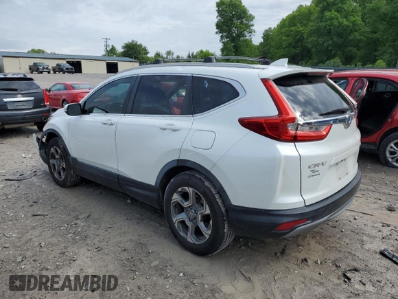 2019 Honda CR-V EX-L with VIN JHLRW2H83KX023345, listed as a Copart auction lot 54613775 with 95,716 mi miles and Salvage Title. Bid and sale history available at DreamBid. Image 2.