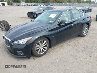 2016 Infiniti Q50 Premium with VIN JN1EV7AR2GM341628, listed as a IAAI auction lot 41898412 with 63,543 mi miles and . Bid and sale history available at DreamBid. Image 2.