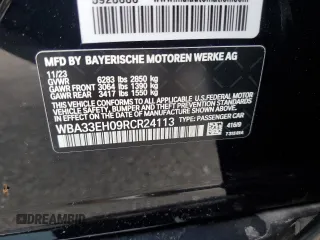 2024 BMW 7 Series 740i xDrive with VIN WBA33EH09RCR24113, listed as a Copart auction lot 56699365 with Not provided miles and Salvage title. Bid and sale history available at DreamBid. Image 13.