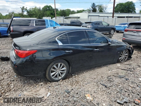 2015 Infiniti Q50 Premium z VIN JN1BV7ARXFM409465, wystawiony jako Copart lot #57295785 z przebiegiem 144 328 mil mil oraz Szkoda całkowita • Salvage title. Historia ofert i sprzedaży dostępna na DreamBid. Obrazek 3.