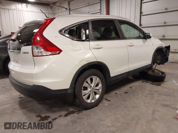 2012 Honda CR-V EX-L with VIN 5J6RM4H72CL061349, listed as a IAAI auction lot 41857598 with 124,949 mi miles. Bid and sale history available at carsss.com. Image 4.