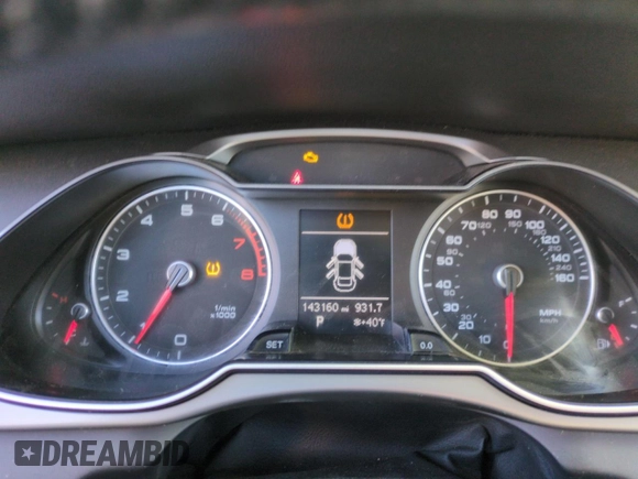 2014 Audi A4 Premium with VIN WAUBFAFL3EN033449, listed as a Copart auction lot 88979555 with 143,160 mi miles and Salvage Title. Bid and sale history available at carsss.com. Image 9.